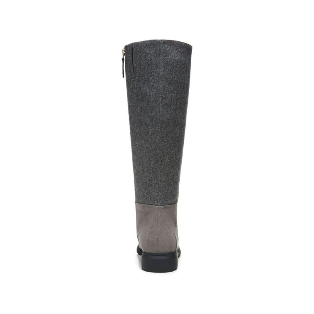 DR SCHOLLS Womens Gray Goring New Start Round Toe Block Heel Riding Boot 9 M WC - Picture 2 of 4